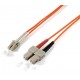 Equip LC/SС 62.5/125μm 1.0m cable de fibra optica 1 m SC OM1 Naranja